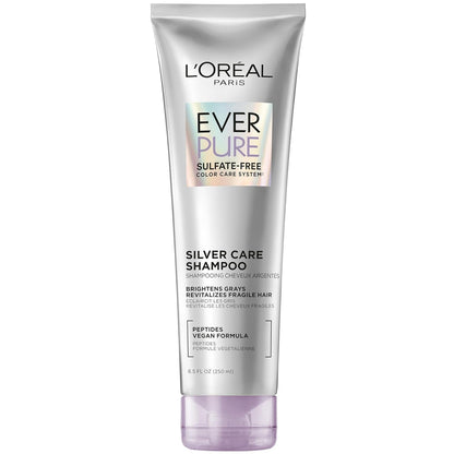 Everpure Brightening and Nourishing Shampoo for Gray Hair, Sulfate-Free Vegan Formula with Peptides, 8.5 Fl Oz - WORLD TIME VISITS