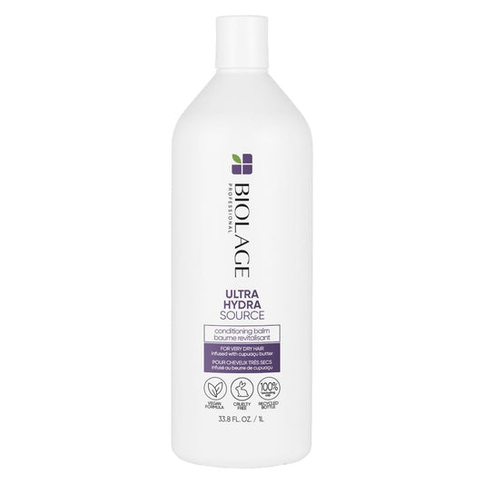 Biolage Ultra Hydra Source Conditioner - Intensely Conditions & Replenishes, for Very Dry, Thick, Coarse Hair, with Micro-Dosed with Cupuaçu Butter & Salicylic Acid, Packaging May Vary - WORLD TIME VISITS