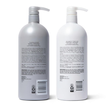 Shampoo and Conditioner Therappe Humectress 2 Count for Dry Hair Silicone-Free, Moisturizing Caviar Complex and Elastin Protein 33.8 Oz - WORLD TIME VISITS