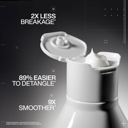 Redken Acidic Bonding Concentrate Conditioner for Damaged Hair Repair - Strengthens and Repairs Weak and Brittle Hair