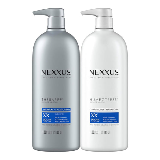 Shampoo and Conditioner Therappe Humectress 2 Count for Dry Hair Silicone-Free, Moisturizing Caviar Complex and Elastin Protein 33.8 Oz - WORLD TIME VISITS