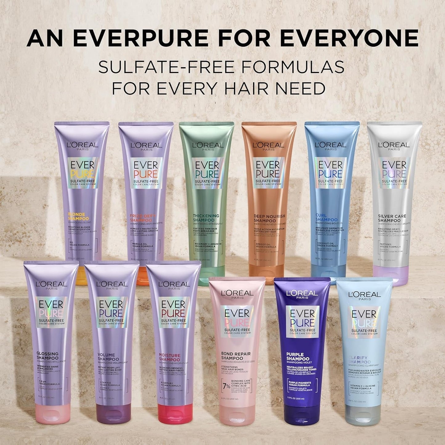 Everpure Brightening and Nourishing Shampoo for Gray Hair, Sulfate-Free Vegan Formula with Peptides, 8.5 Fl Oz - WORLD TIME VISITS