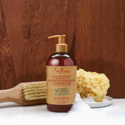 Conditioner Intensive Hydration for Dry, Damaged Hair Manuka Honey and Mafura Oil to Nourish and Soften Hair 13 Oz - WORLD TIME VISITS