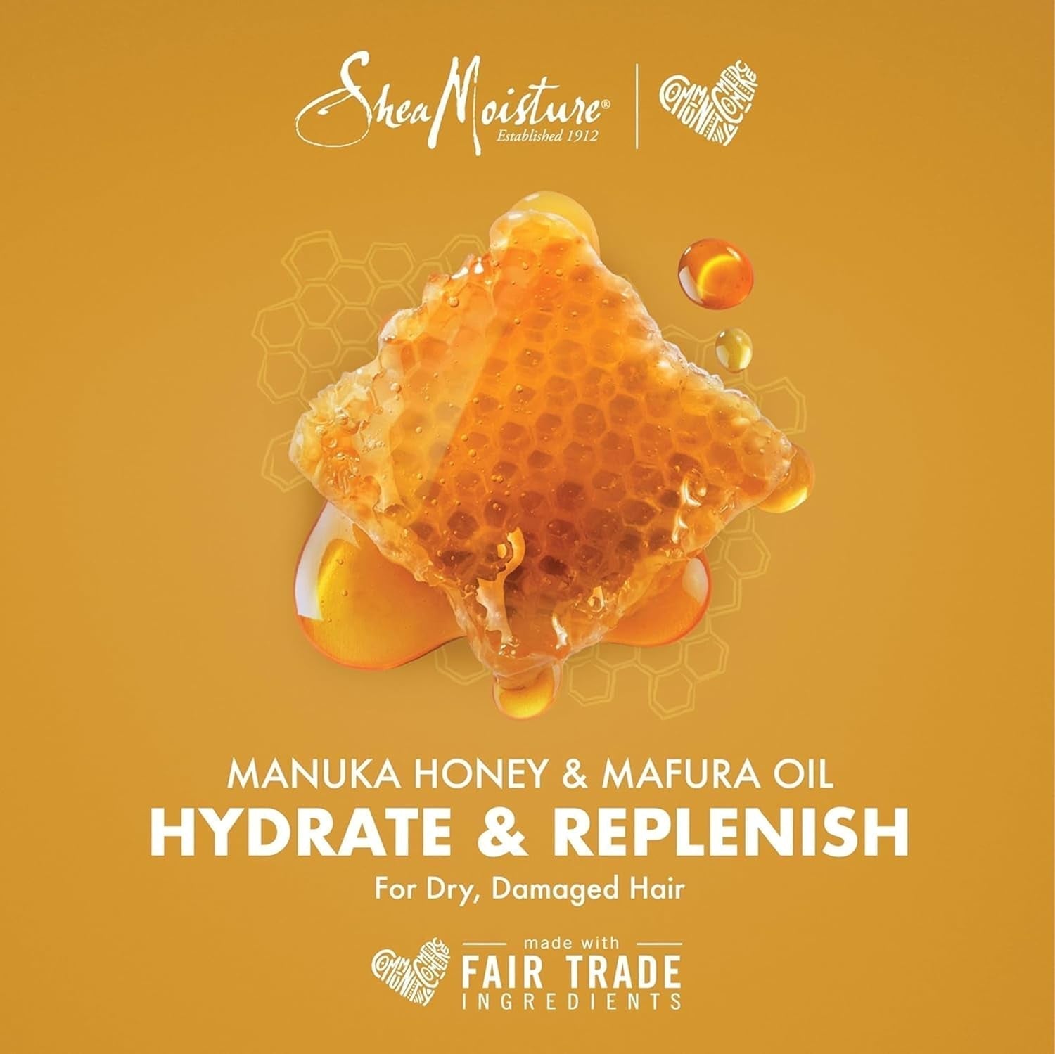 Conditioner Intensive Hydration for Dry, Damaged Hair Manuka Honey and Mafura Oil to Nourish and Soften Hair 13 Oz - WORLD TIME VISITS