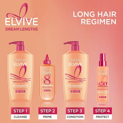 Elvive Dream Lengths Shampoo and Conditioner Kit, Paraben Free, 1 Kit - WORLD TIME VISITS