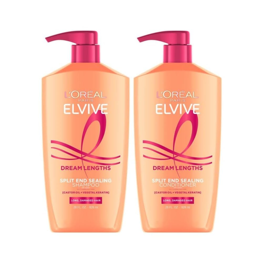 Elvive Dream Lengths Shampoo and Conditioner Kit, Paraben Free, 1 Kit - WORLD TIME VISITS