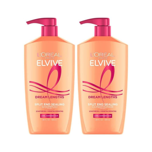 Elvive Dream Lengths Shampoo and Conditioner Kit, Paraben Free, 1 Kit - WORLD TIME VISITS