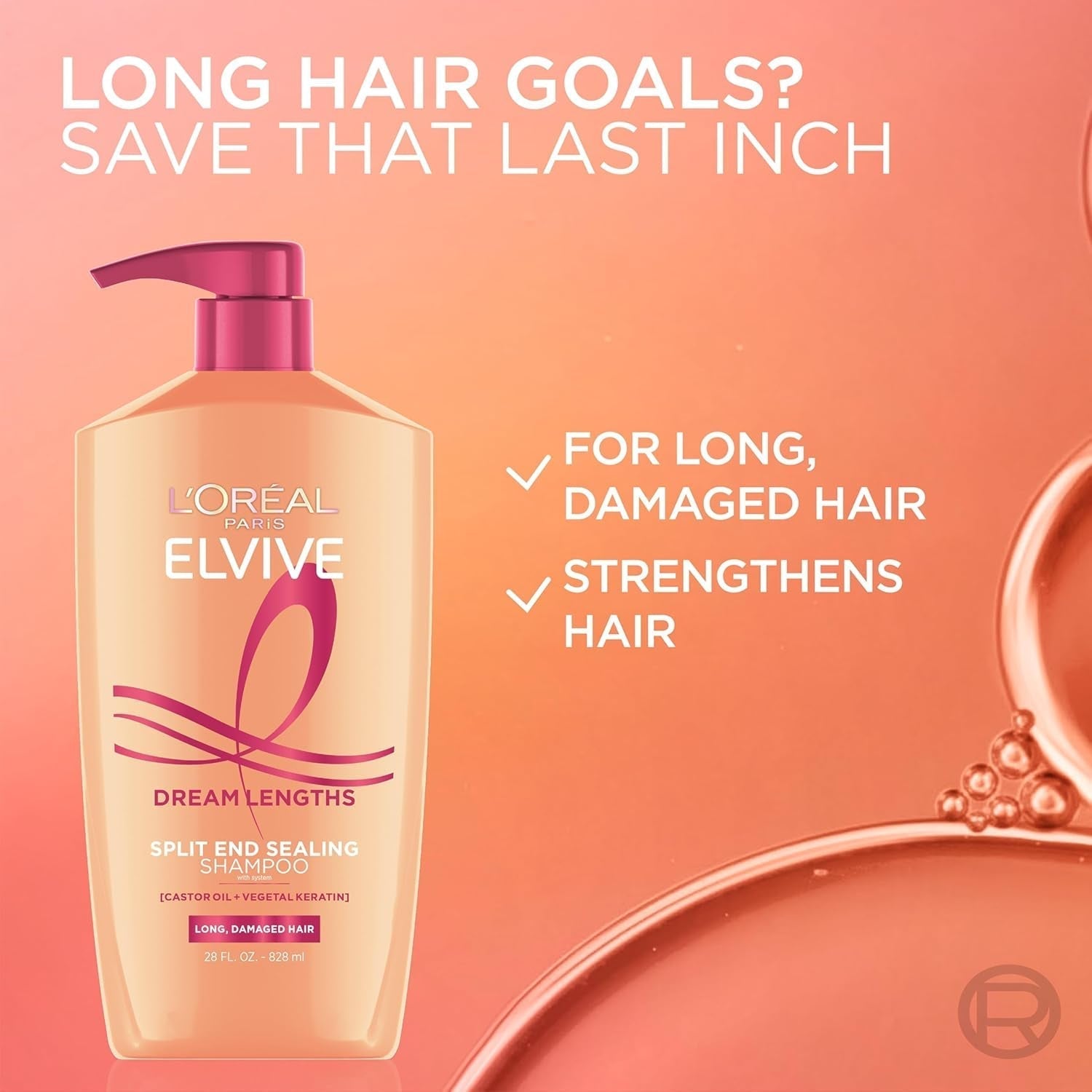 Elvive Dream Lengths Shampoo and Conditioner Kit, Paraben Free, 1 Kit - WORLD TIME VISITS
