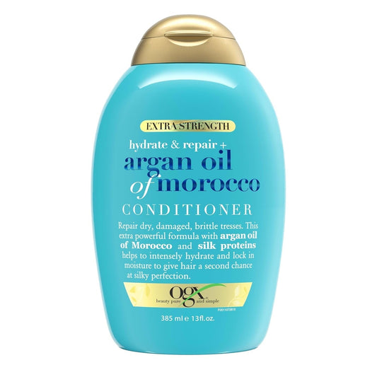 Extra Strength Hydrate & Repair Conditioner with Argan Oil of Morocco for Dry, Damaged Hair, 13 Fl Oz - WORLD TIME VISITS