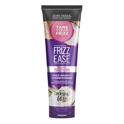 Frizz Ease beyond Smooth Frizz - Immunity Conditioner, 8.45 Ounces, Anti - Humidity Conditioner, Prevents Frizz, with Pure Coconut Oil - WORLD TIME VISITS
