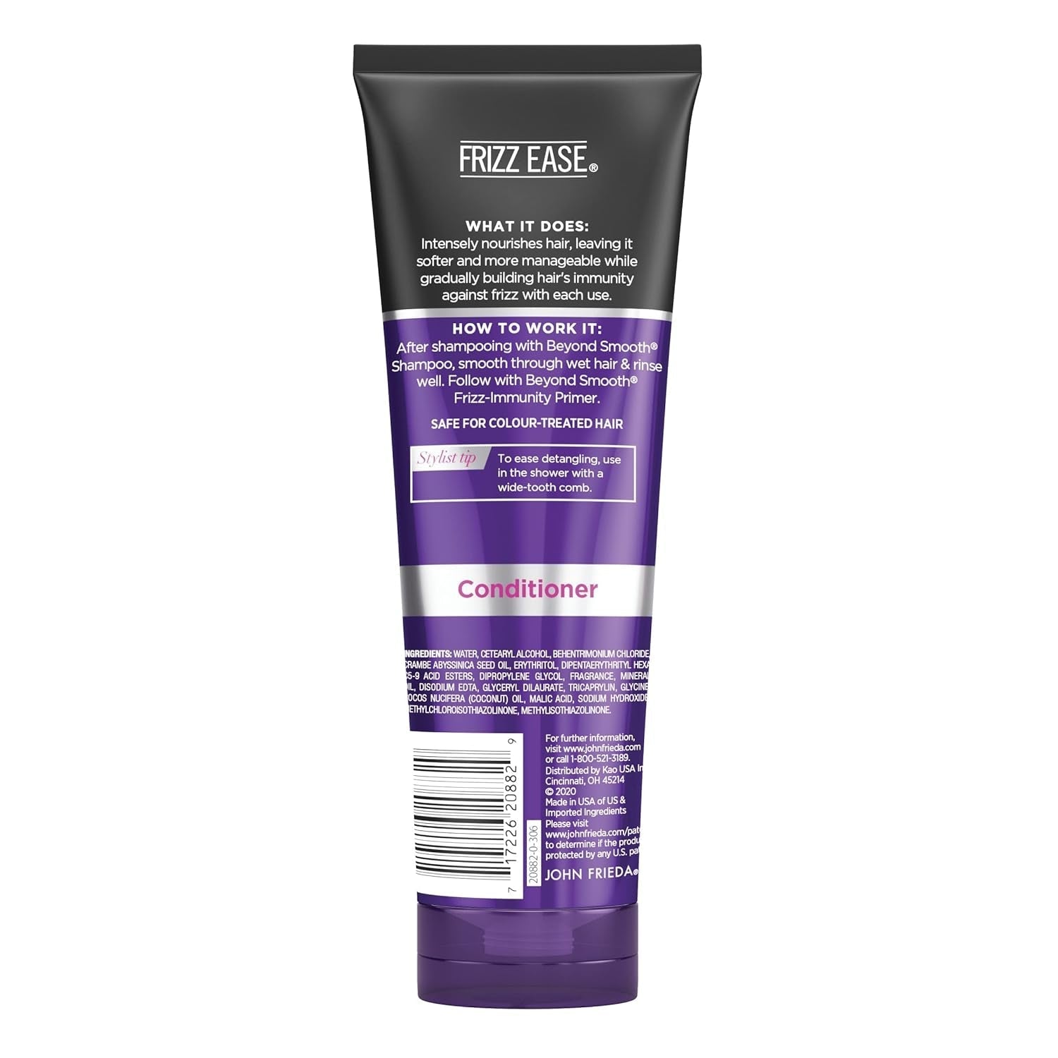 Frizz Ease beyond Smooth Frizz - Immunity Conditioner, 8.45 Ounces, Anti - Humidity Conditioner, Prevents Frizz, with Pure Coconut Oil - WORLD TIME VISITS