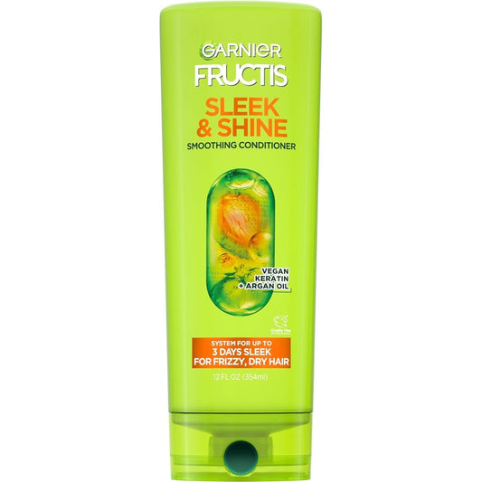 Fructis Sleek & Shine Conditioner, Frizzy, Dry, Unmanageable Hair, 21 Fl. Oz.(Packaging May Vary) - WORLD TIME VISITS