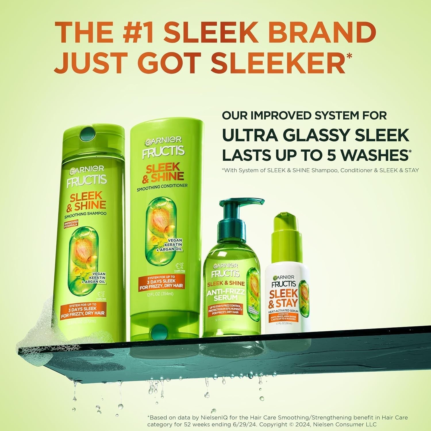 Fructis Sleek & Shine Conditioner, Frizzy, Dry, Unmanageable Hair, 21 Fl. Oz.(Packaging May Vary) - WORLD TIME VISITS