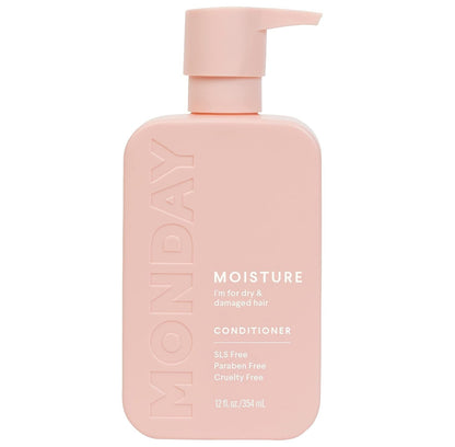 Moisture Conditioner 12Oz for Dry, Coarse, Stressed, Coily and Curly Hair, Made from Coconut Oil, Rice Protein, Shea Butter, & Vitamin E, 100% Recyclable Bottles (350Ml) (10434) - WORLD TIME VISITS