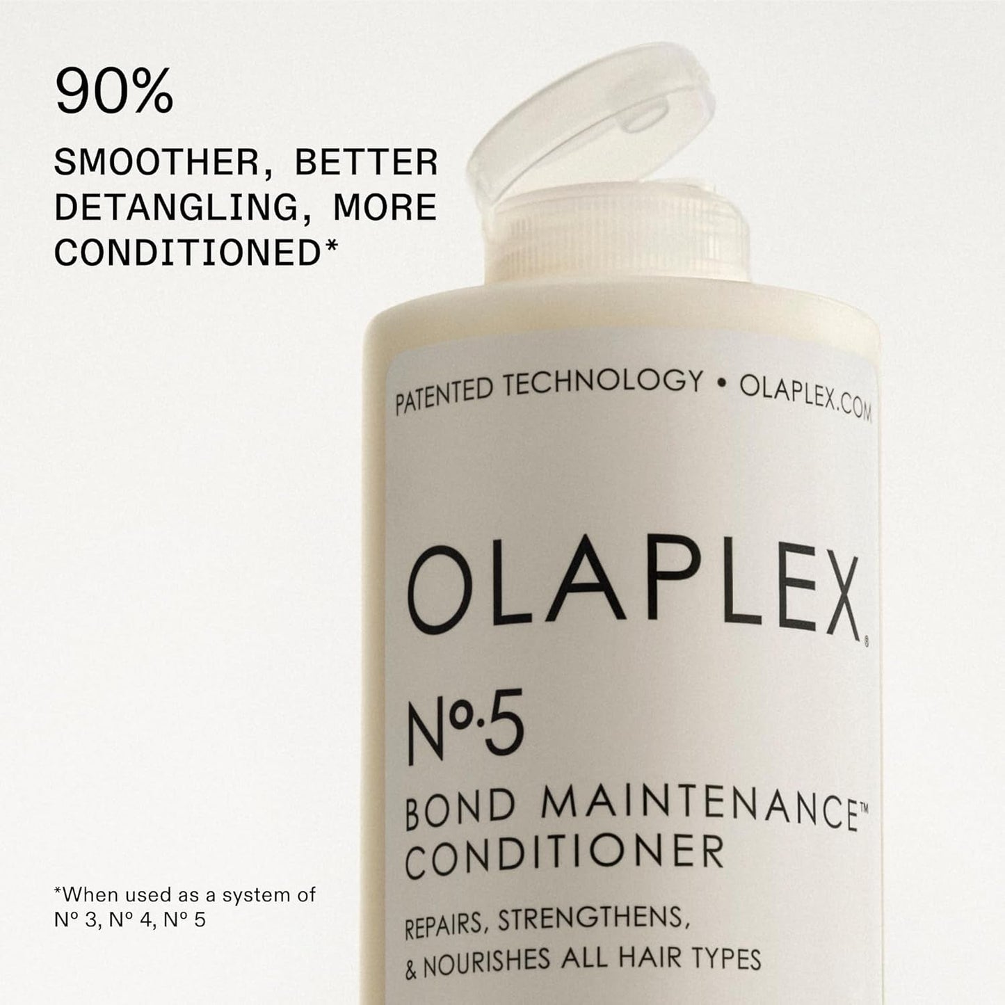 No. 5 Bond Maintenance Conditioner, Repairs, Strengthens, & Nourishes All Hair Types, Leaving Hair Feeling Soft & Adds Shine, 8.5 Fl Oz - WORLD TIME VISITS