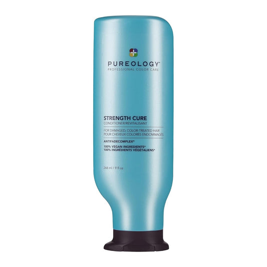 Pureology Strength Cure Conditioner - Sulfate - Free Damage Repair & Strengthening Conditioner, Softens, Prevents Breakage, for Damaged Hair & Color Treated Hair, Vegan - WORLD TIME VISITS