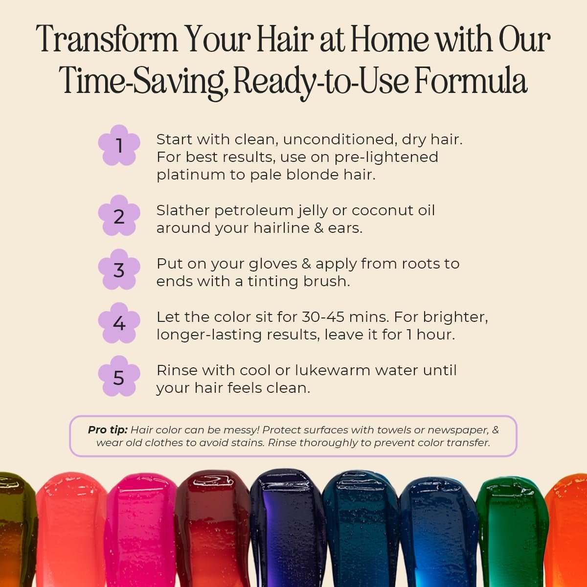 Semi Permanent Hair Color | Color Depositing Conditioner | Garnet Violet Hair Dye | No Bleach & No Peroxide Temporary Tint for Women & Men | Vegan, Ammonia Free, & Sulfate Free | Ready to Use, 6Oz - WORLD TIME VISITS