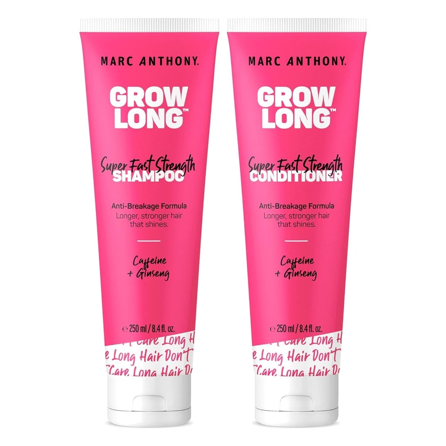 Shampoo and Conditioner Set, Grow Long Biotin - Anti - Frizz Deep Conditioner for Split Ends & Breakage - Vitamin E, Caffeine & Ginseng for Curly, Dry & Damaged Hair - WORLD TIME VISITS