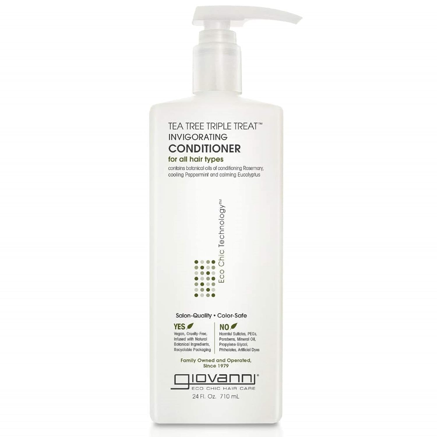 Tea Tree Triple Treat Invigorating Conditioner - Cooling Peppermint, Eucalyptus, Rosemary, Helps Dry Flaking Scalp, Paraben Free, Helps to Moisturize, Smooth & Detangle - 24 Oz (1 Pack) - WORLD TIME VISITS