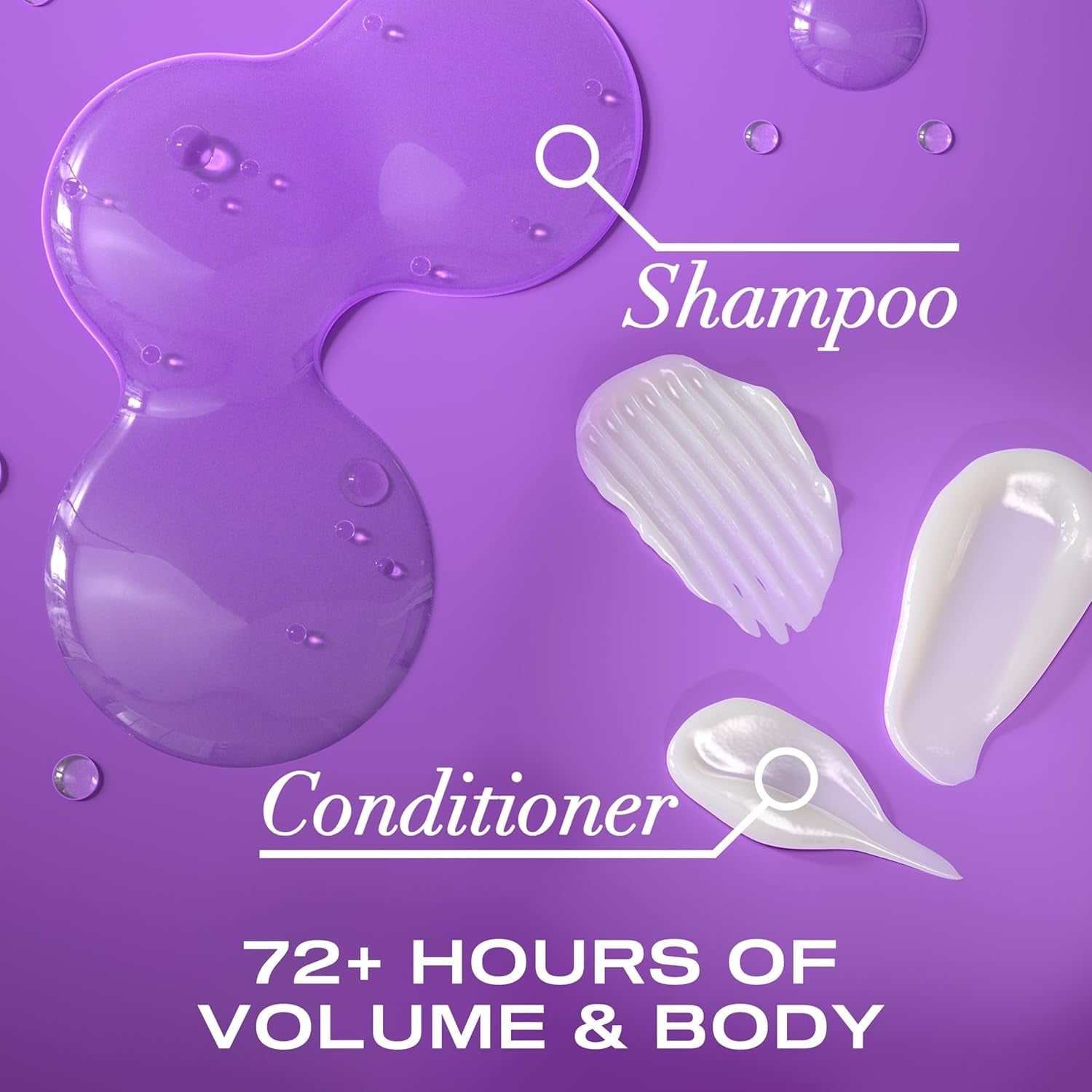Thick & Full + Biotin & Collagen Shampoo & Conditioner Set, (Packaging May Vary), Purple, 13 Fl Oz (Pack of 2) - WORLD TIME VISITS