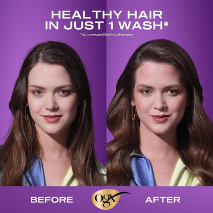 Thick & Full + Biotin & Collagen Shampoo & Conditioner Set, (Packaging May Vary), Purple, 13 Fl Oz (Pack of 2) - WORLD TIME VISITS