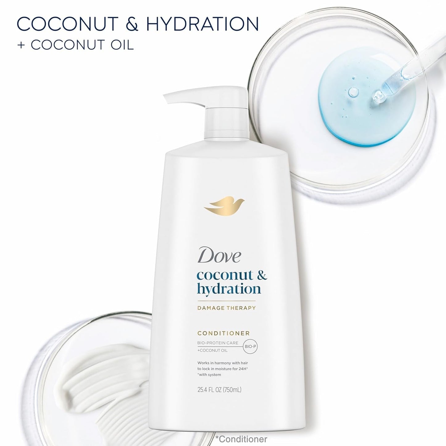 Ultra Care Coconut & Hydration Conditioner for Dry Hair with Jojoba and Sweet Almond Oils, 25.4 Oz - WORLD TIME VISITS