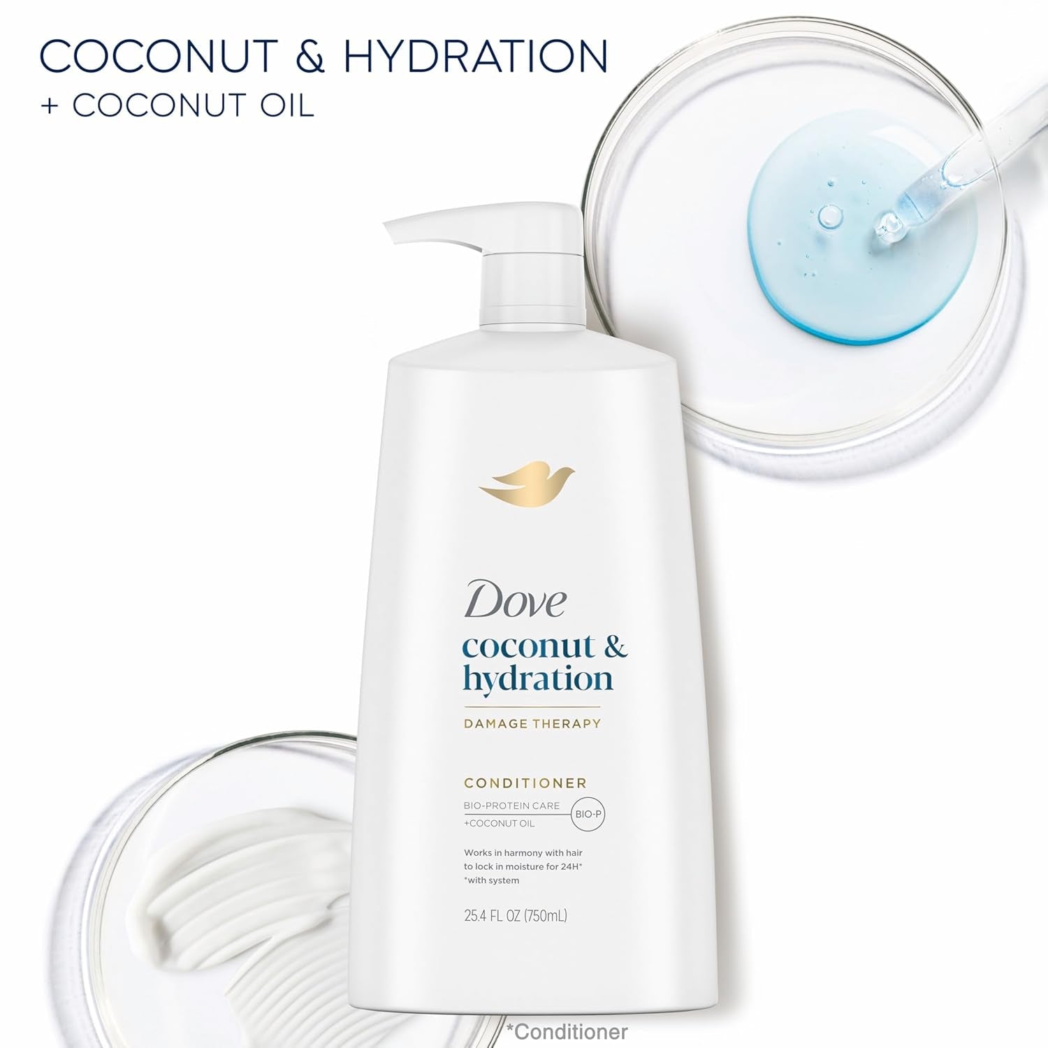 Ultra Care Coconut & Hydration Conditioner for Dry Hair with Jojoba and Sweet Almond Oils, 25.4 Oz - WORLD TIME VISITS