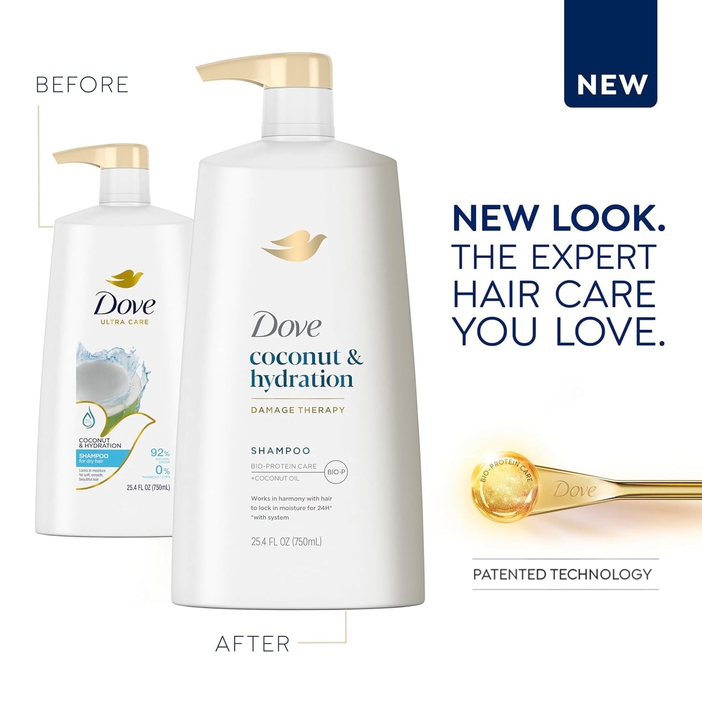 Ultra Care Shampoo Coconut and Hydration for Dry Hair Shampoo with Oil Blend of Coconut, Jojoba & Sweet Almond 25.4 Oz - WORLD TIME VISITS