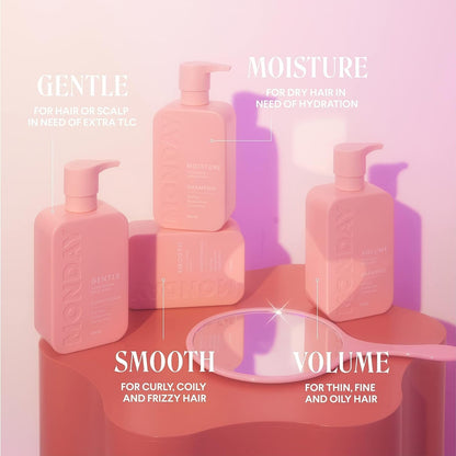 Volume Shampoo + Conditioner Set (2 Pack) 12Oz Each for Thin, Fine, and Oily Hair, Made from Coconut Oil, Ginger Extract, & Vitamin E, 100% Recyclable Bottles - WORLD TIME VISITS