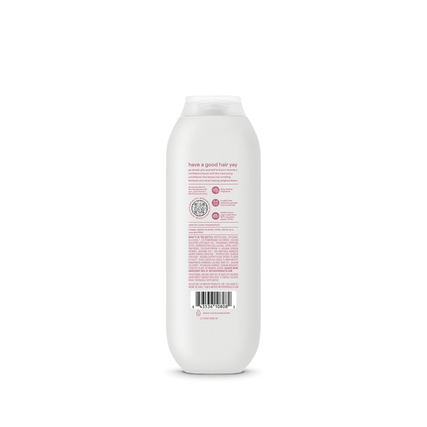 Volumizing Conditioner, Pure Peace with Rose, Peony, and Pink Sea Salt Scent Notes, Paraben and Sulfate Free, 13.5 Oz (Pack of 1) - WORLD TIME VISITS
