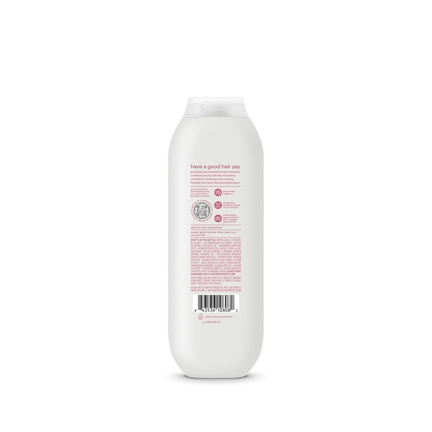 Volumizing Conditioner, Pure Peace with Rose, Peony, and Pink Sea Salt Scent Notes, Paraben and Sulfate Free, 13.5 Oz (Pack of 1) - WORLD TIME VISITS