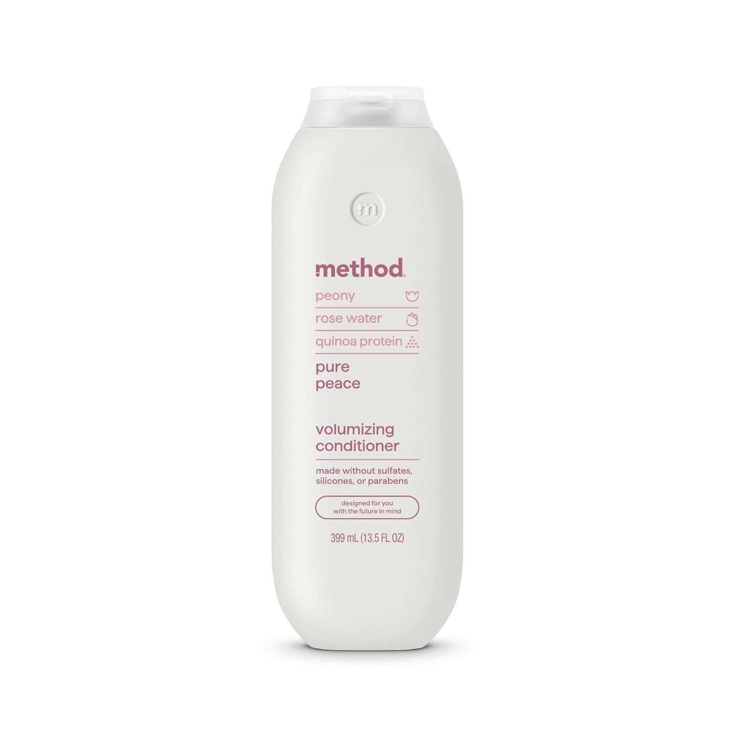 Volumizing Conditioner, Pure Peace with Rose, Peony, and Pink Sea Salt Scent Notes, Paraben and Sulfate Free, 13.5 Oz (Pack of 1) - WORLD TIME VISITS